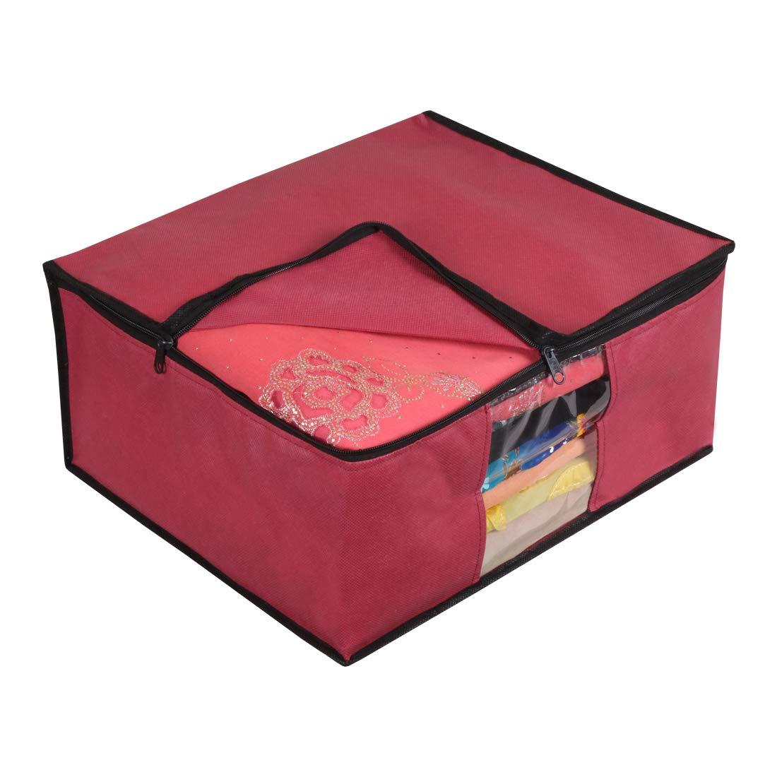 Saree Cover - Solid Non Woven Saree Cover for Wardrobe (Pack of 6)